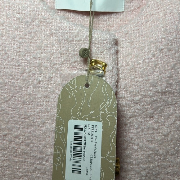 Meshki Blush Pink Textured Blazer and Skirt - Picture 3 of 12